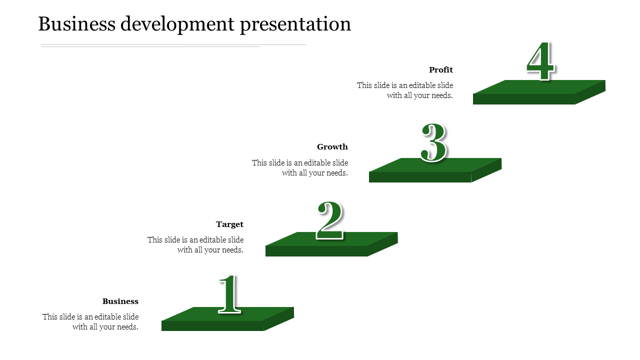 business development presentation-Green